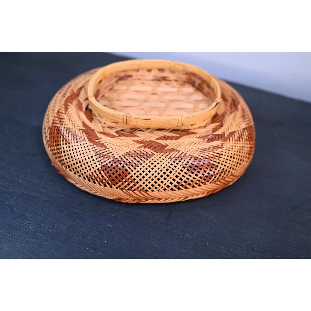 Vintage Two Toned Basket